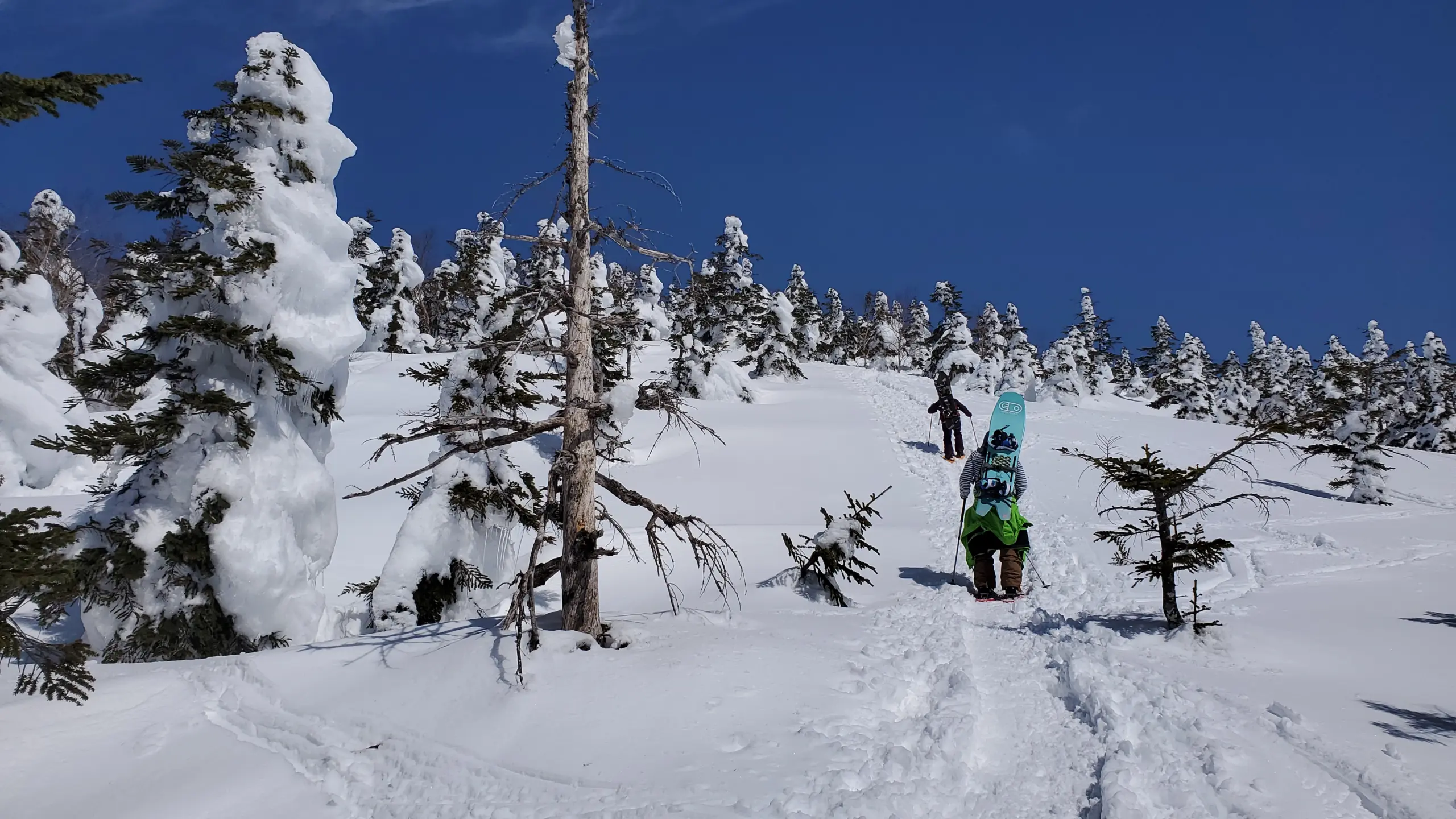 塩原冬山　雪遊び