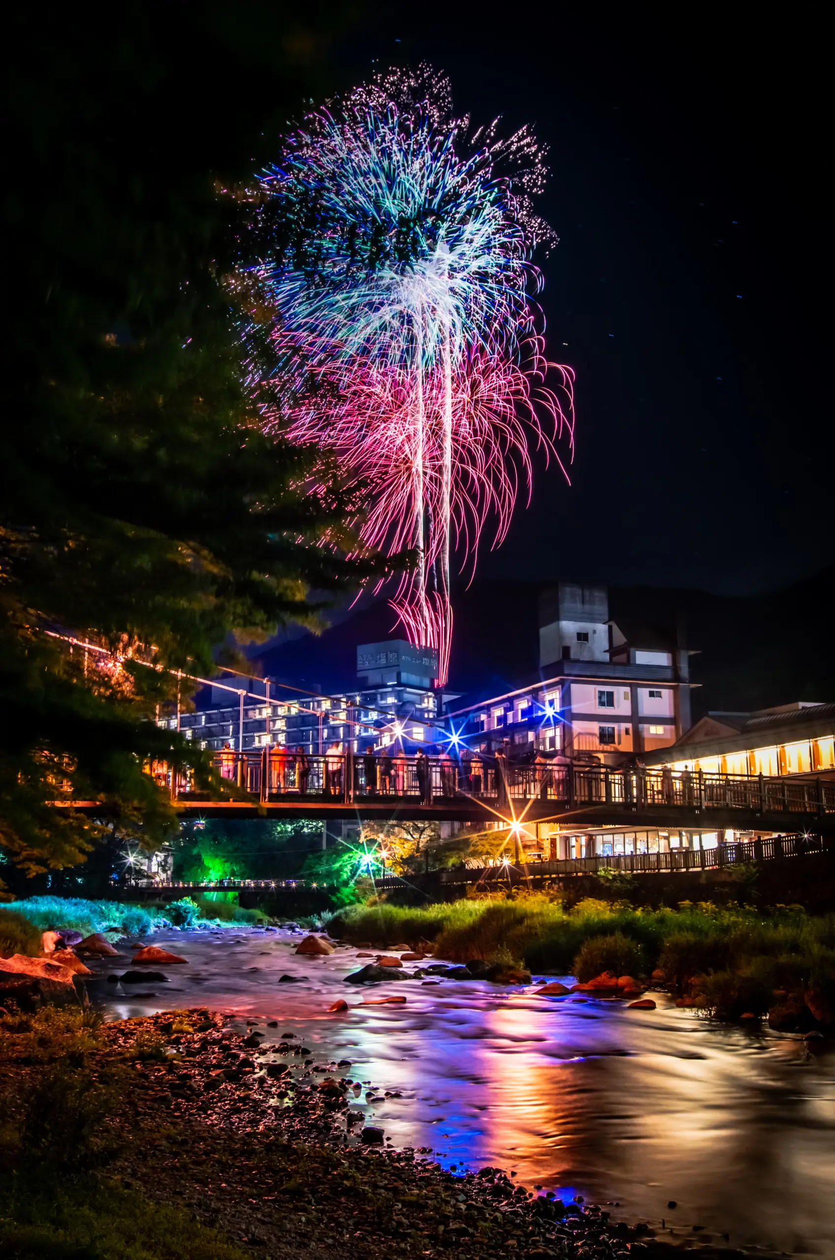 塩原温泉_宿花火