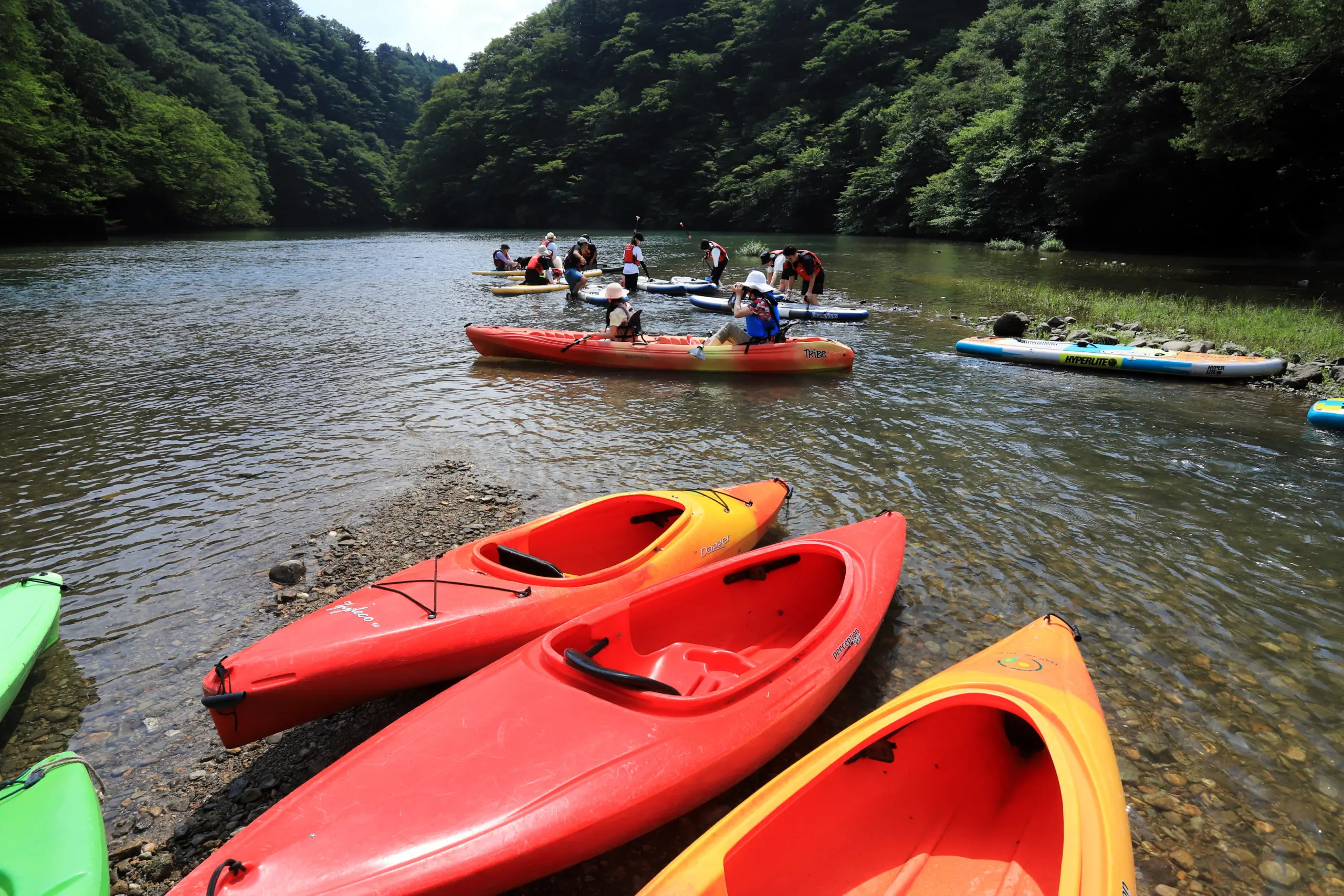板室ダム湖カヌー体験ツアー