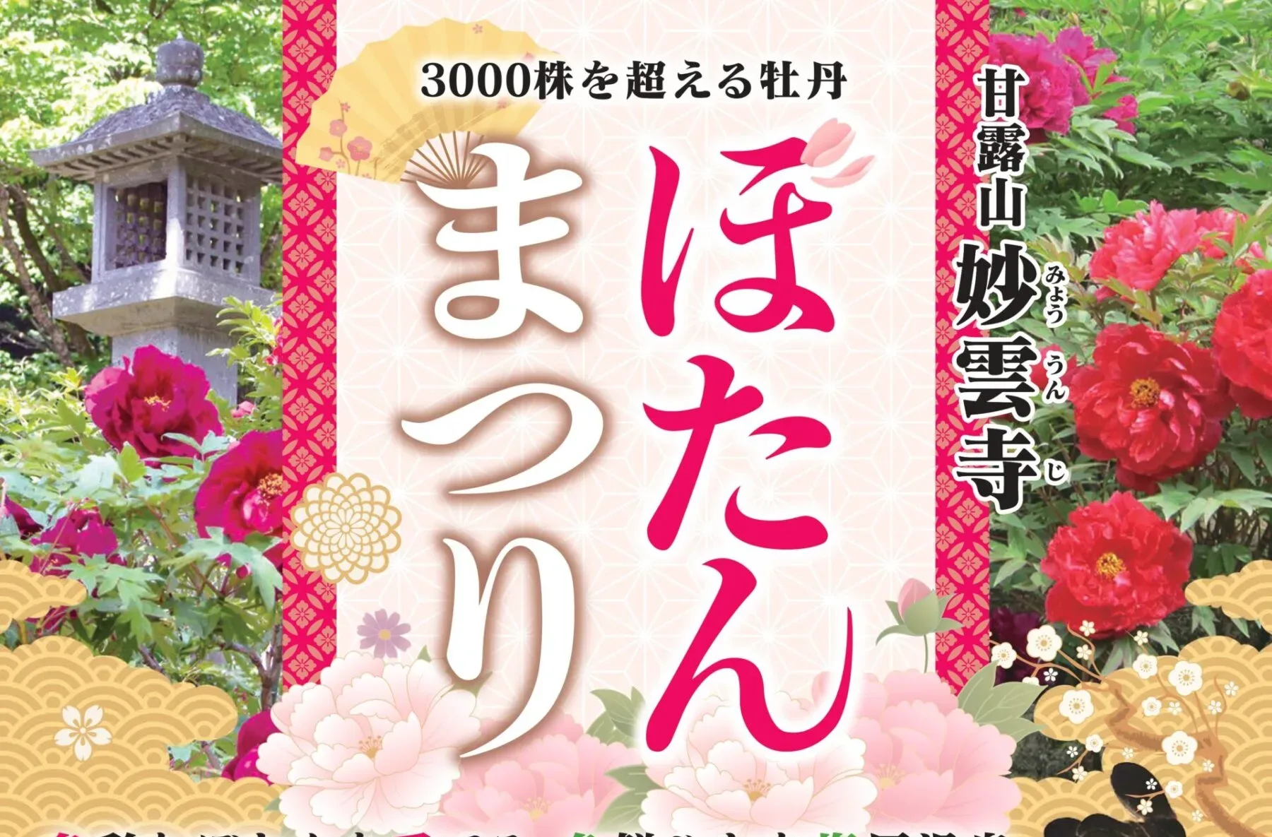 百花繚乱！妙雲寺ぼたんまつり